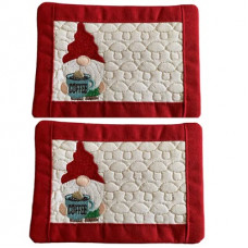 Coffee and Tea Gnome Mug Rug Set