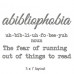 Abibliophobia