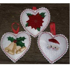 Applique Hearts