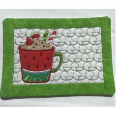 August Mug Rug and Coaster