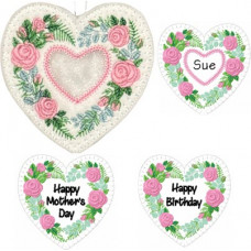 Birthday Flowers Heart – June Roses