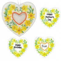 Birthday Flowers Heart – March