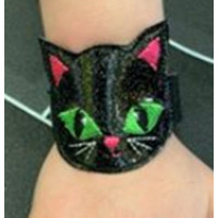 Black Cat Light Up Wrist Strap