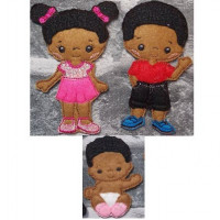 Boy, Girl and Baby Set B