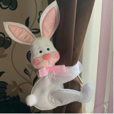 Bunny Curtain Tie Back and Present Hugger
