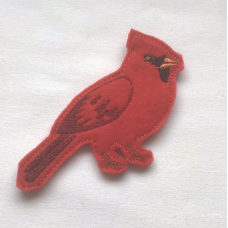 Cardinal Brooch Pin