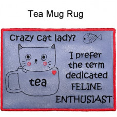 Cat and Dog Mug Rug