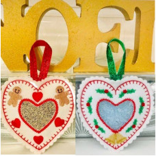 Christmas Heart Sachets