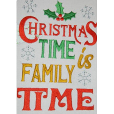 Christmas Is Family Time - Christmas Wordart