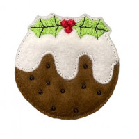 Christmas Pudding Brooch Pin