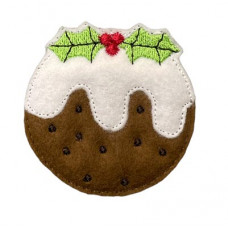 Christmas Pudding Brooch Pin