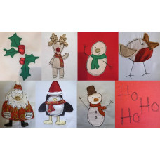 Christmas Sketch Applique