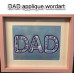 Dad Mug Rug and Applique Wordart