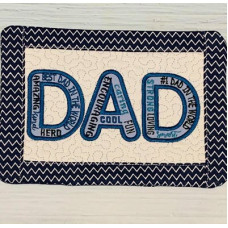 Dad Mug Rug and Applique Wordart