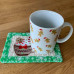 December Mug Rug and Coaster