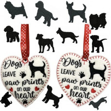 Dogs leave paw prints on our heart complete set