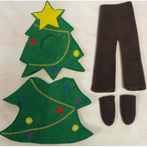 Elf Christmas Tree Costume 5x7