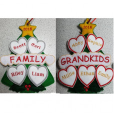 Family Christmas Tree Hanger