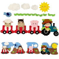 Farmyard Animals and Tractor