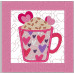 February Mug Rug and Coaster