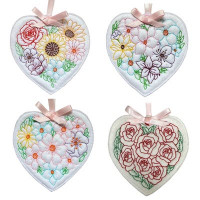 Flower Heart Hangers