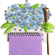 Forget me not notepad and pen holder