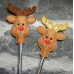 Ginger and Reindeer Pencil Toppers
