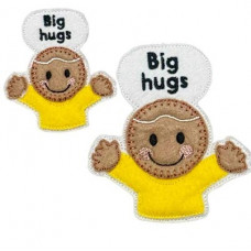Ginger BIG HUGS Hanger and Badge