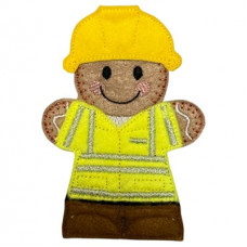 Ginger Builder in Hi Viz Jacket Ginger Builder in Hi Viz Jacket