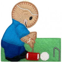 Ginger Croquet Player