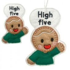 Ginger HIGH FIVE Hanger and Badge