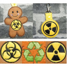 Ginger Recycling, Hazard Badges and Key Tabs