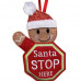 Ginger Santa Stop Sign