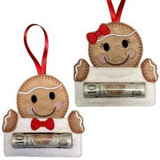 Gingerbread Boy and Girl Money Holder