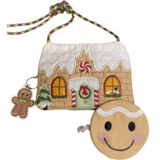 Gingerbread house bag, purse and zipper pull