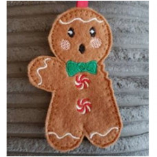 Gingerbread man with bitten arm