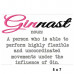 Ginnast Word Art