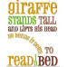Reading Giraffe Set