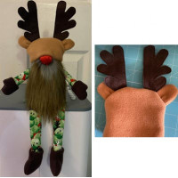 Gnome Shelf Sitter Reindeer Hat