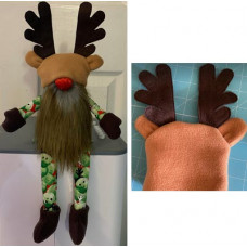 Gnome Shelf Sitter Reindeer Hat