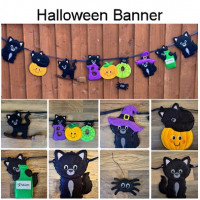 Halloween Banner and Hangers