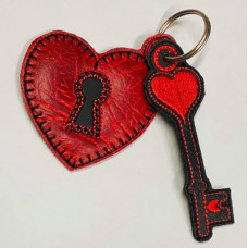 Heart Padlock and Key