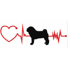 Heartbeat Dog – Pug