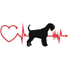 Heartbeat Dog – Schnauzer With Tail