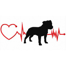 Heartbeat Dog – Staffy