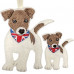 Jack Russell Coronation Hangers and Brooch Pin