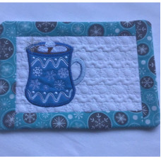 January Mug Rug and Coaster