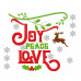Joy Peace Love - Christmas Wordart