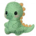 Knit Stitch Baby Dino Hanger