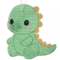 Knit Stitch Baby Dino Hanger Knit Stitch Baby Dino Hanger